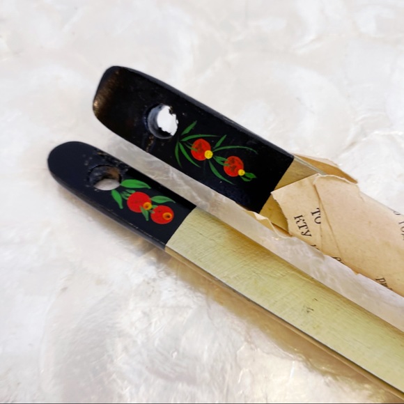 Russian Folk Art Hand Painted Wooden Spoons Set 2 - Picture 6 of 11